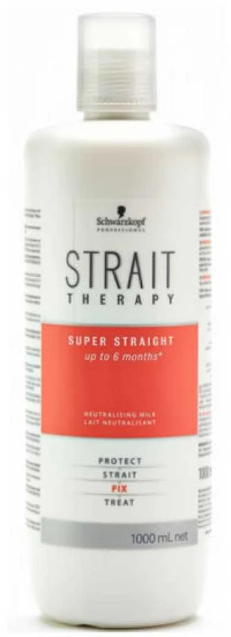Schwarzkopf Plaukų priemonė Strait Therapy Neutralising Milk, 1000 ml