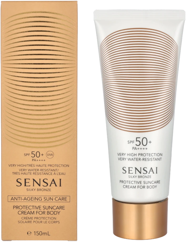 Sensai Silky Bronze Cellular apsauginis kūno kremas SPF50+, 150 ml