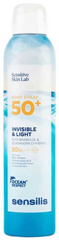 Sensilis kūno kremas nuo saulės Purškiklis Invisible & Light, 200 ml