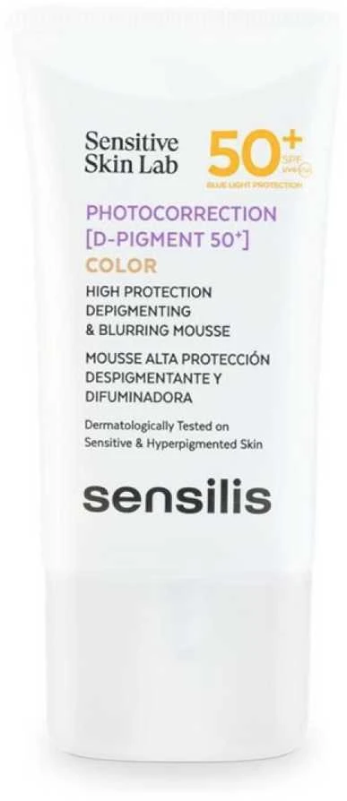 Sensilis Photocorrection D-Pigment SPF50+ Color veido kremas su atspalviu 40 ml