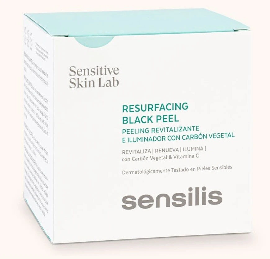 "Sensilis Resurfacing Atgaivinantis ir šviesinantis juodasis odos šveitiklis" 50ml