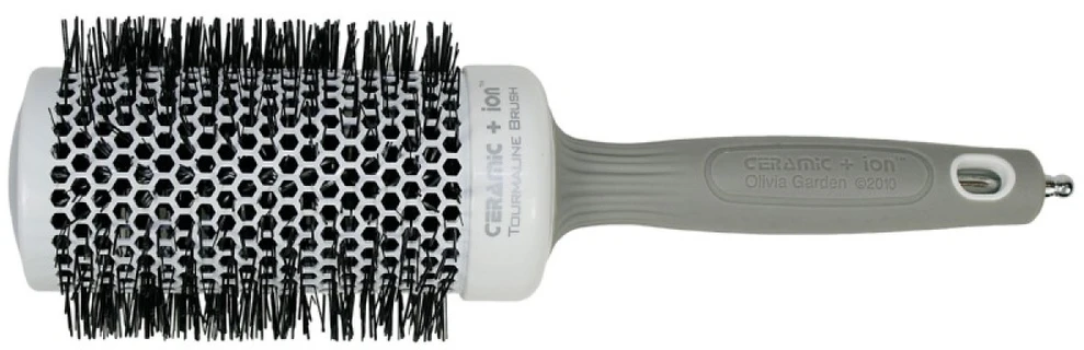 Plaukų šepetys džiovinimui Olivia Garden Expert Blowout Shine Baltas&Pilkas 55 mm