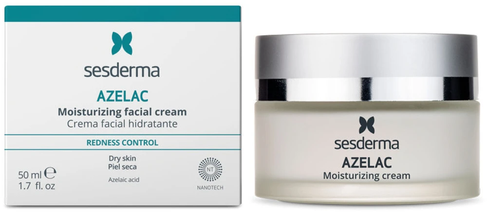 Sesderma Azelac Moisturizing Facial Kreminis drėkinamasis kremas, 50 ml