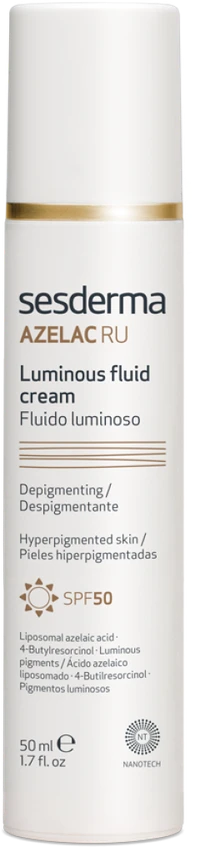 Sesderma AZELAC RU pigmentaciją mažinantis kreminis fluidas su SPF50, 50 ml