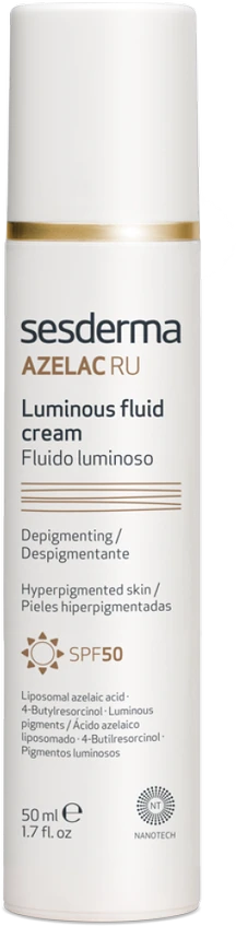 Sesderma AZELAC RU pigmentaciją mažinantis kreminis fluidas su SPF50, 50 ml
