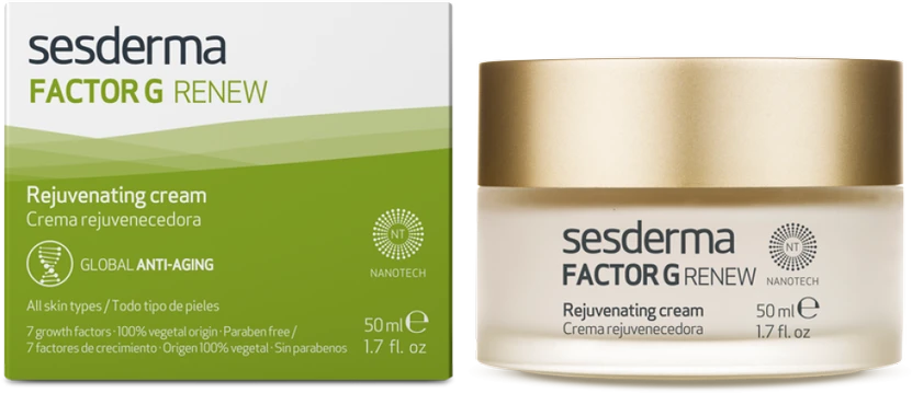 Sesderma Factor G Renew Rejuvenating Kreminis regeneruojamasis kremas, 50 ml