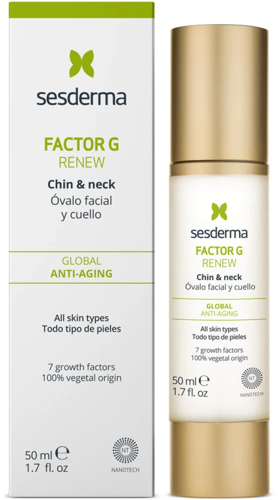 Sesderma FACTOR G Renew Chin & Neck veido ir kaklo gelis, 50 ml
