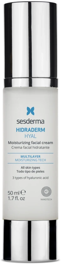 Sesderma Hidraderm Hyal Facial Cream Drėkinamasis veido kremas su hialurono rūgštimi, 50 ml
