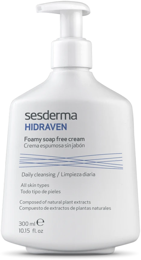 Sesderma Hidraven Foamy Soap Free Cream Bemuilis putojantis prausiklis, 300 ml
