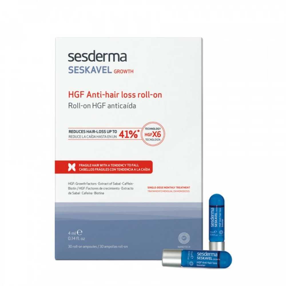 Sesderma Seskavel HGF rutulinės ampulės nuo plaukų slinkimo, 30x4 ml