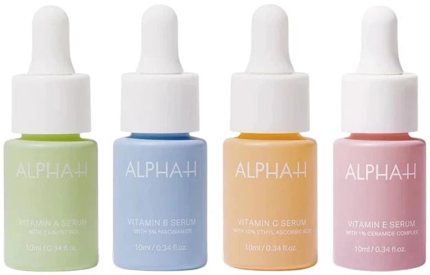 Alpha-H Vitamin veido serumų rinkinys, 4x10 ml