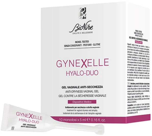 Set BioNike Gynexelle Hyalo-Duo Intimate Gel, 10 vnt., 5 ml