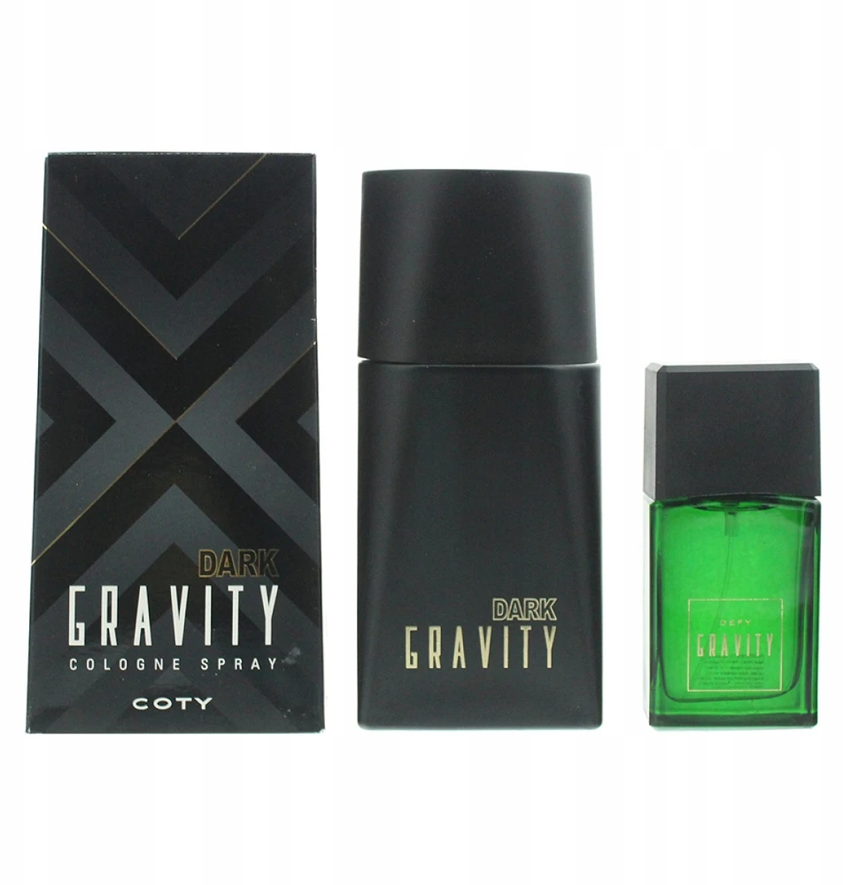 Set Coty: Dark Gravity Eau De Cologne For Men, 100 ml + Defy Gravity Eau De Cologne For Men, 30 ml