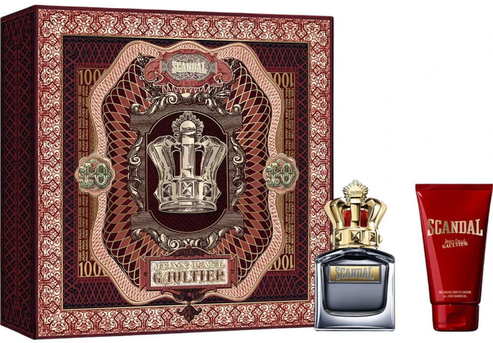 Set Jean Paul Gaultier: Scandal, Eau De Toilette, For Men, 100 ml + Scandal, Dušo želė, For All Skin Types, 75 ml