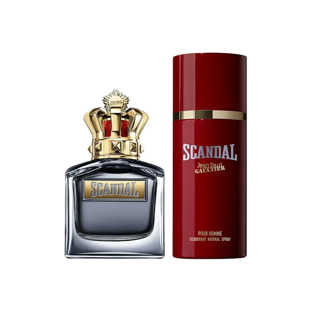 Set Jean Paul Gaultier: Scandal Eau De Toilette For Men, 100 ml + Scandal Dezodorantas Purškiklis For Men, 150 ml