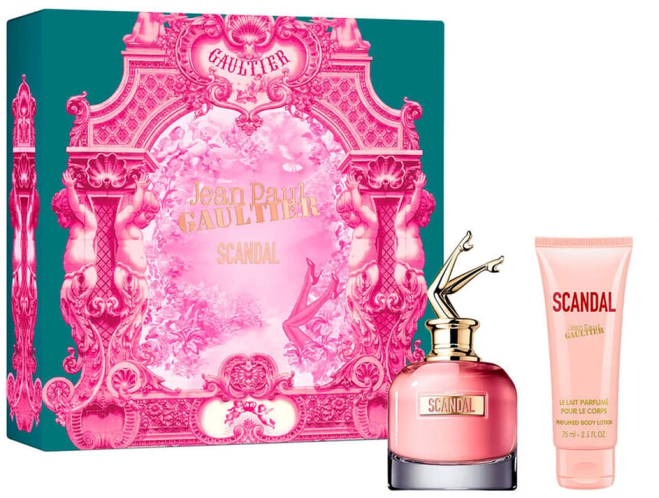 Set Jean Paul Gaultier: + Scandal Hydrating Losjonas kūnui, 75 ml