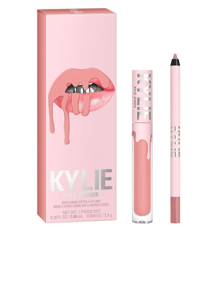 Set Kylie Cosmetics: By Kylie Liquid Lipstick 300 Kokok, 3 ml + By Kylie Pieštukas Lip Liner Kokok 1.1 g