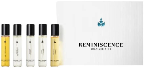 Set Reminiscence: Rose Tentation Eau De Parfum Unisex, 11 ml + Bois Etoile Eau De Parfum Unisex, 11 ml + Souffle Ambre Eau De Toilette Unisex, 11 ml + Le Patchouli Eau De Toilette Unisex, 11 ml + Dolce Riviera Eau De Parfum Unisex, 11 ml