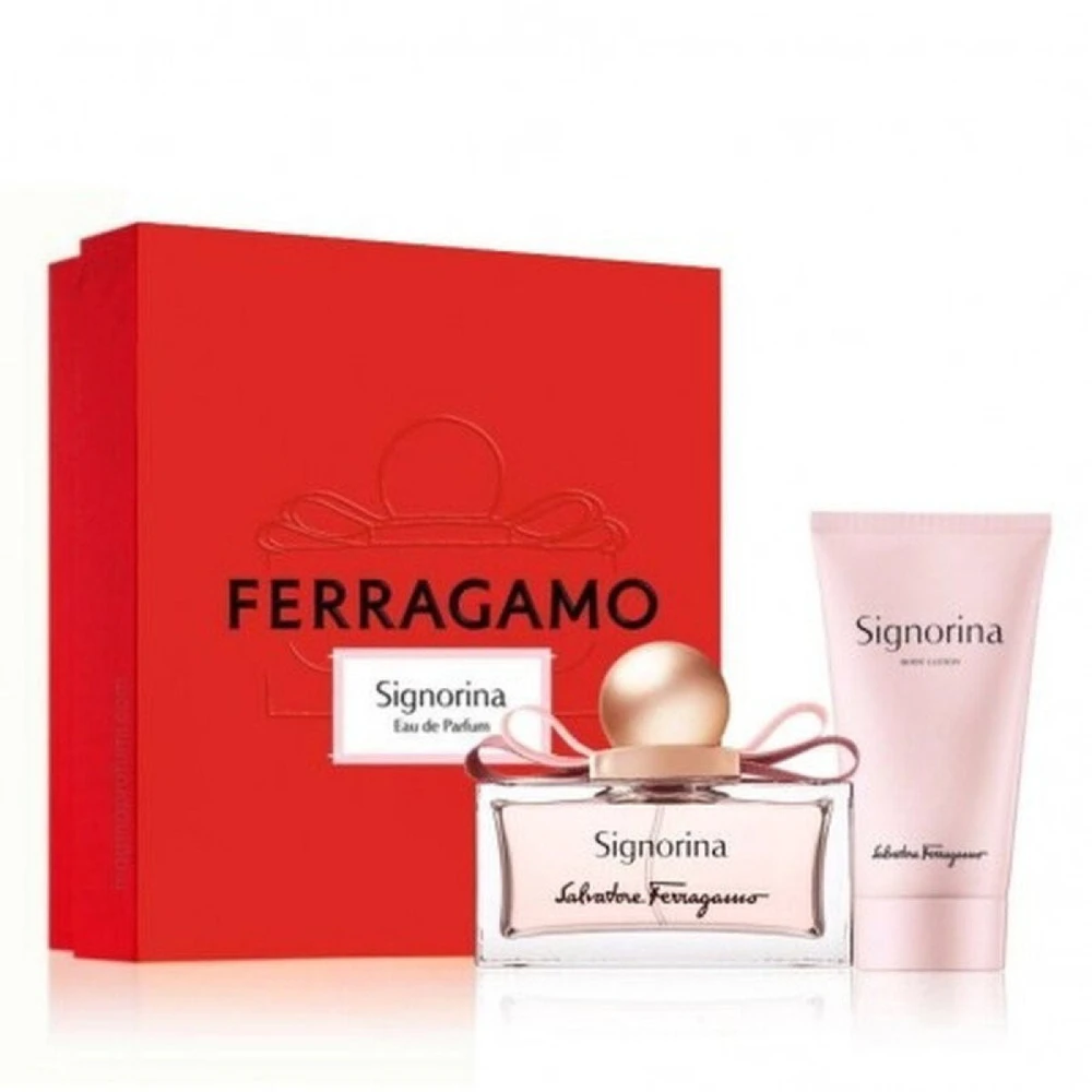 Salvatore Ferragamo Signorina rinkinys moterims (EDP, 50 ml + kūno losjonas, 50 ml)