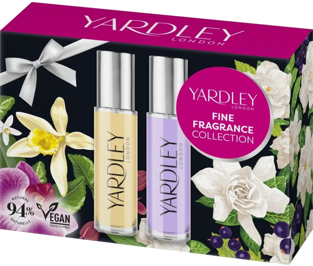 Set Yardley: Gardenia & Cassis Eau De Toilette For Women, 10 ml + Orchid & Vanilla Eau De Toilette For Women, 10 ml
