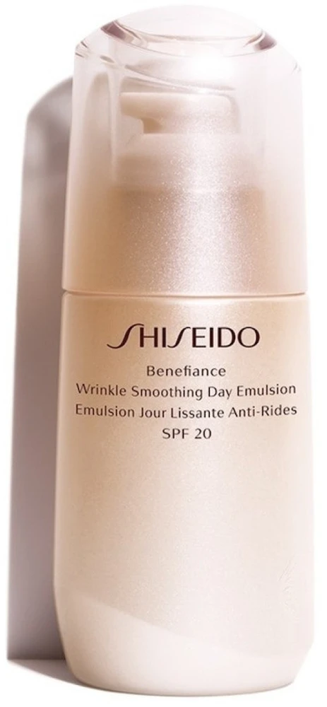 Shiseido Benefiance Wrinkle Smoothing Day Emulsion drėkinamoji emulsija nuo raukšlių, 75 ml
