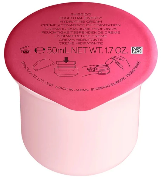 Shiseido Essential Energy Hydrating Day Kreminis For Face SPF 20 Refill Papildomas, 50 ml