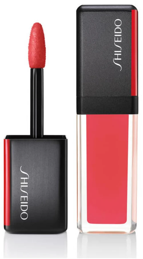 Shiseido LacquerInk Lip Shine pigmentuotas lūpų blizgis, 306 Coral Spark, 6 ml