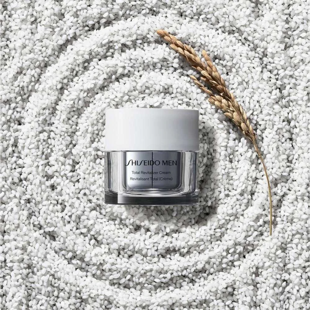 SHISEIDO Men Total Revitalizer Cream drėkinamasis veido kremas vyrams nuo senėjimo požymių, 50 ml aprašymas - Prekės nuotrauka