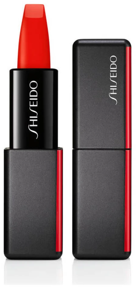 Shiseido ModernMatte Powder matiniai lūpų dažai, 4g, Spalva: 509 Flame