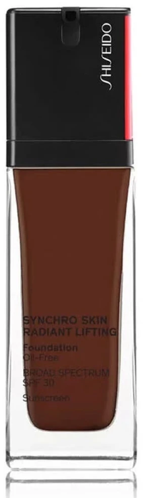 „Shiseido Synchro Skin Radiant Lifting“ skystas makiažo pagrindas, 560 Obsidian Juodas SPF 30, 30 ml