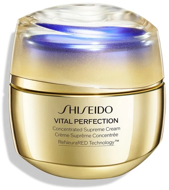 „Shiseido Vital Perfection“ koncentruotas stangrinamasis ir stangrinamasis veido kremas rytui ir vakarui, 50 ml