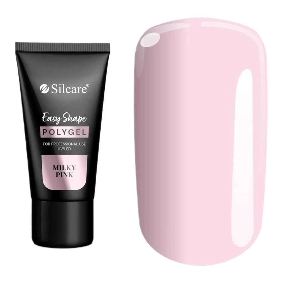 Silcare Easy Shape Polygel Milky Rožinė, 30 g