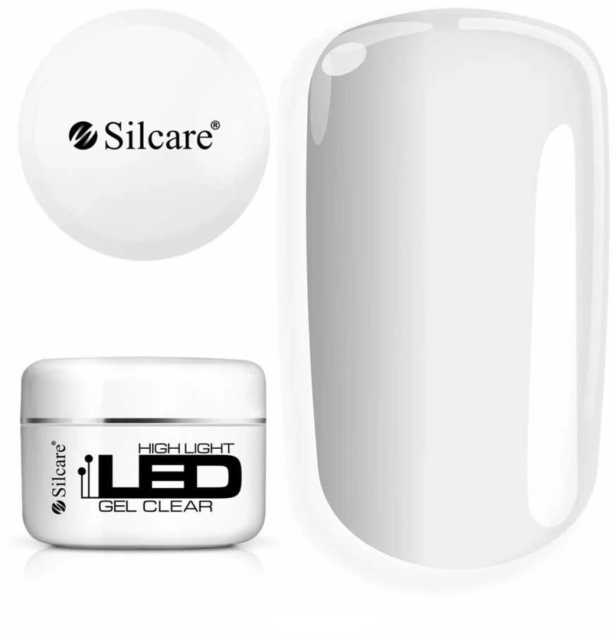 Silcare High Light LED gelis CLEAR skaidrus, 100 g