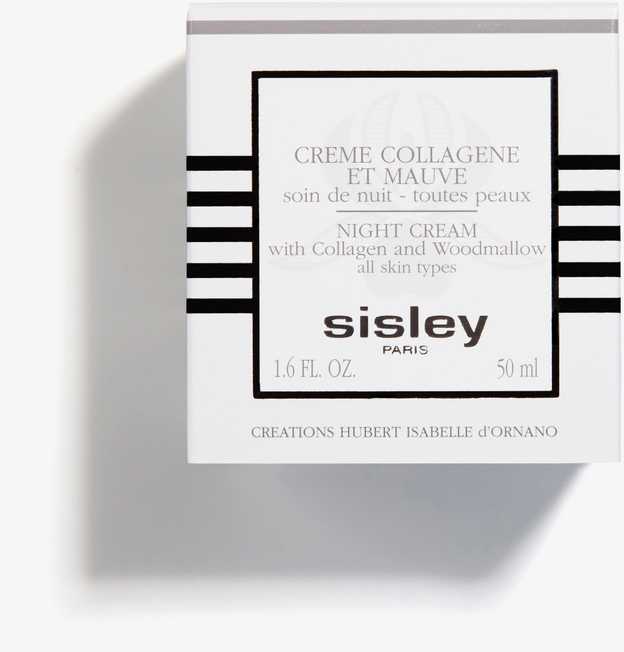 Sisley Night Kreminis with Collagen and Woodmallow veido kremas su kolagenu ir dedešvomis, 50 ml