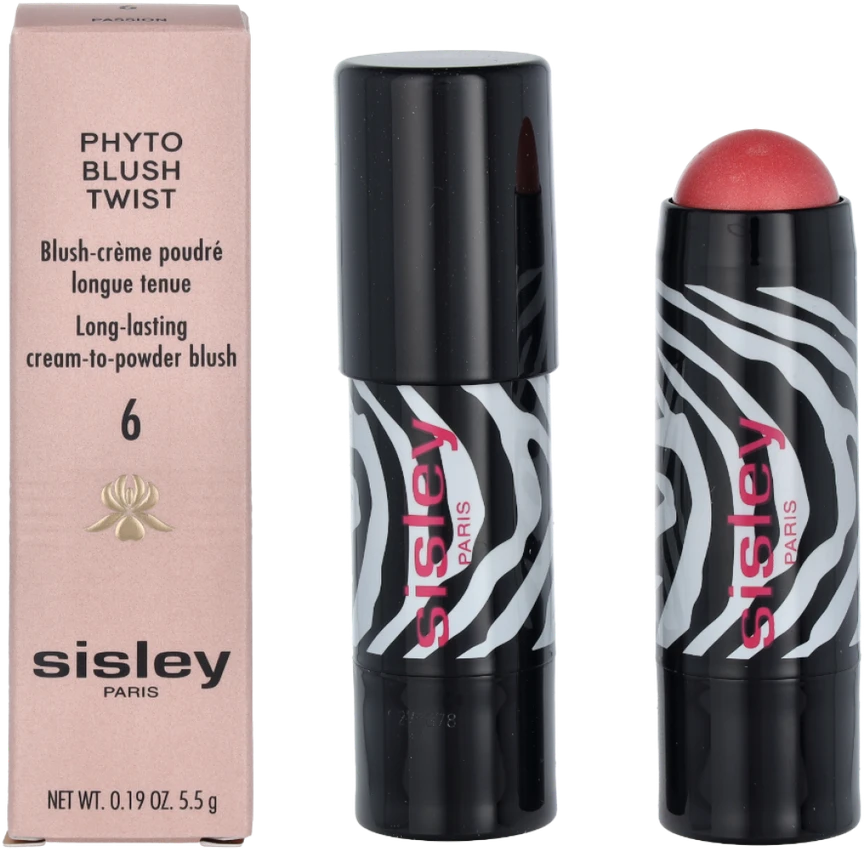 Sisley Phyto Blush Twist Long-Lasting Kreminis-To-Powder Blush #6 Passion, 5.5 g