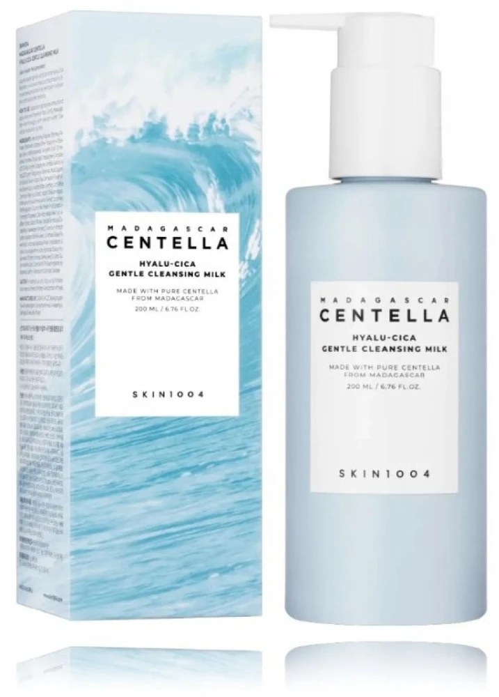 Skin1004 Madagascar Centella Hyalu-Cica Gentle Cleansing Milk valymo pienelis veidui, 200 ml