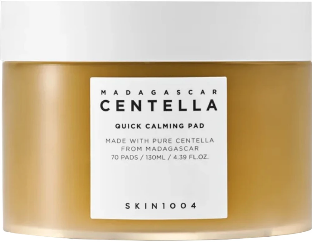 SKIN1004 Madagascar Centella Quick Calming Pad raminantys veido padeliai su azijine centele, 130 ml