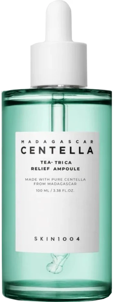 SKIN1004 Madagascar Centella Tea-Trica Relief Ampoule veido serumas su arbatmedžiu probleminei odai, 100 ml