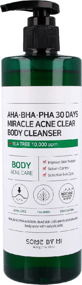 Kūno prausiklis SOME BY MI AHA∙BHA∙PHA 30 Days Miracle Acne Clear Body Cleanser, 400 ml