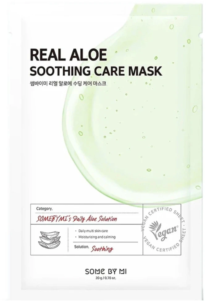 Some By Mi Real Aloe Soothing Sheet Mask For Face, 20 g