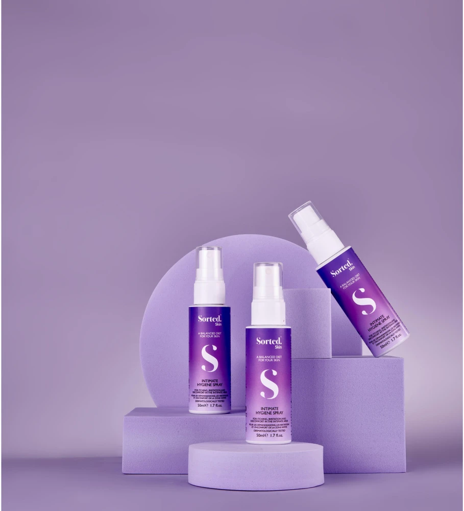 Sorted Skin Intimate Hygiene Purškiklis intymios higienos purškiklis su prebiotikais, 50 ml