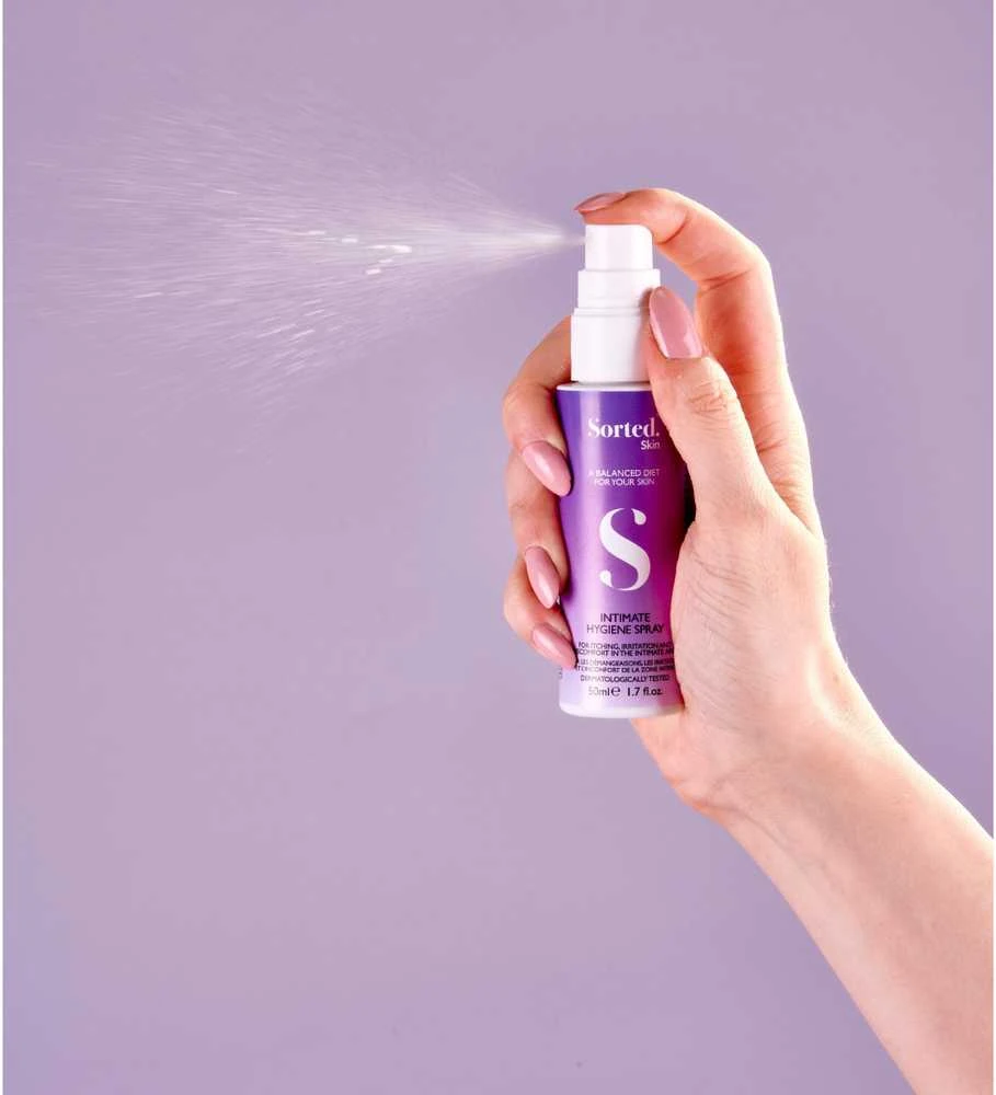 Sorted Skin Intimate Hygiene Purškiklis intymios higienos purškiklis su prebiotikais, 50 ml