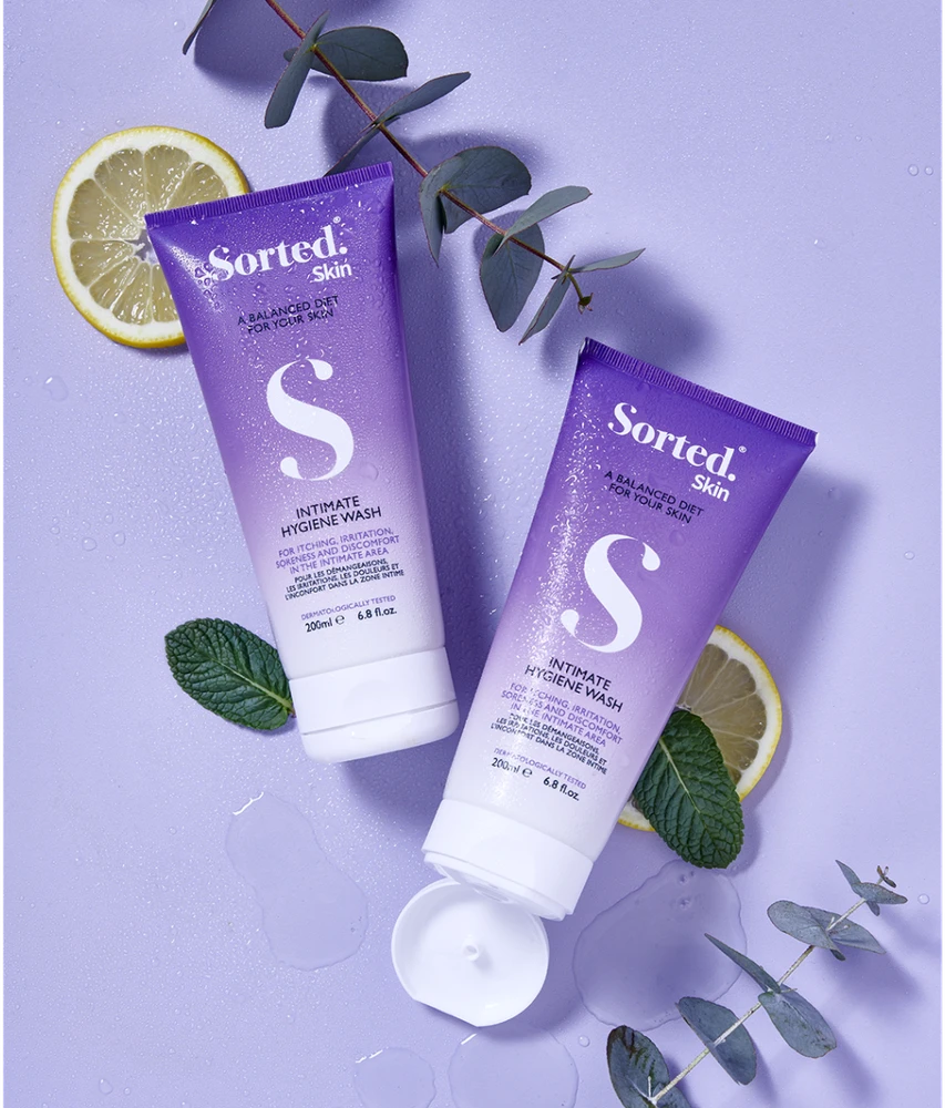 Sorted Skin Intimate Hygiene Wash intymios higienos prausiklis su prebiotikais, 200 ml