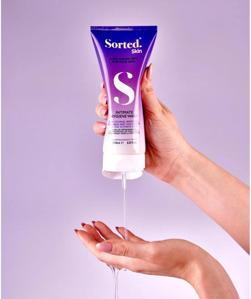 Sorted Skin Intimate Hygiene Wash intymios higienos prausiklis su prebiotikais, 200 ml