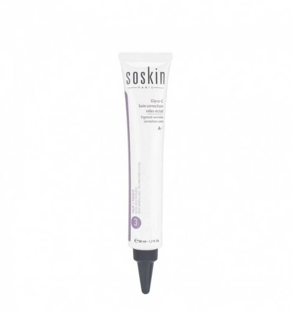 Soskin Paris naktinis kremas nuo pigmentinių dėmių ir raukšlių Glyco-C (pigmentinių raukšlių korekcijos priemonė), 30 ml