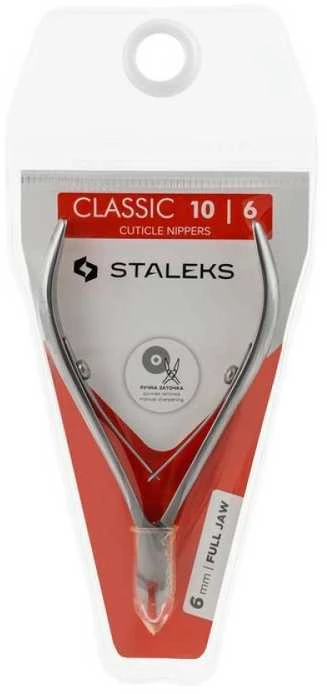 STALEKS Odos odelių žnyplės "Classic 10" 6 mm (Odos odelių žnyplės)