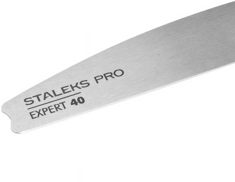 STALEKS metalinė rankena vienkartinėms nagų dildėms Expert 40 (pusmėnulio formos metalinis nagų dildės pagrindas)
