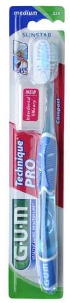 "Sunstar Gum Medium Technique Pro" dantų šepetėlis Compact