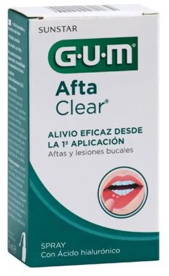 "Sunstar" kramtomosios gumos purškiklis "Afta Clear" 15ml