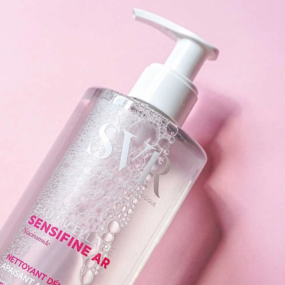 SVR SENSIFINE AR EAU MICELLAIRE, valomasis micelinis vanduo jautriai, rausti linkusiai odai, 400 ml